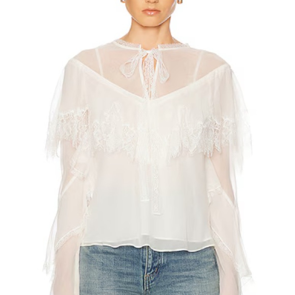 LOVESHACKFANCY Aftom blouse